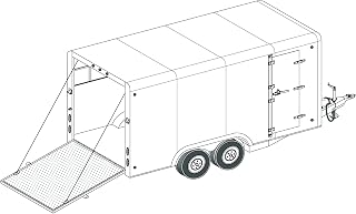 16CC - 16'x8' Covered Cargo Trailer DIY Master Plan w/Blueprint Paper - Engineer Approved