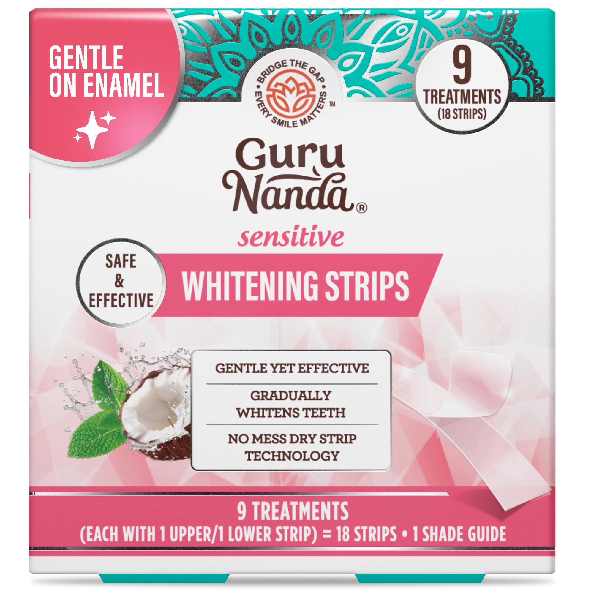 Sensitive Teeth Whitening Strips—9-Day Treatment
