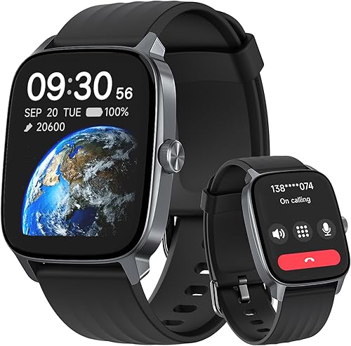 Miniatura 8 de Reloj inteligente, rastreador de salud para mujeres y hombres, reloj inteligente con pantalla táctil con seguimiento de frecuencia cardíaca, monitor