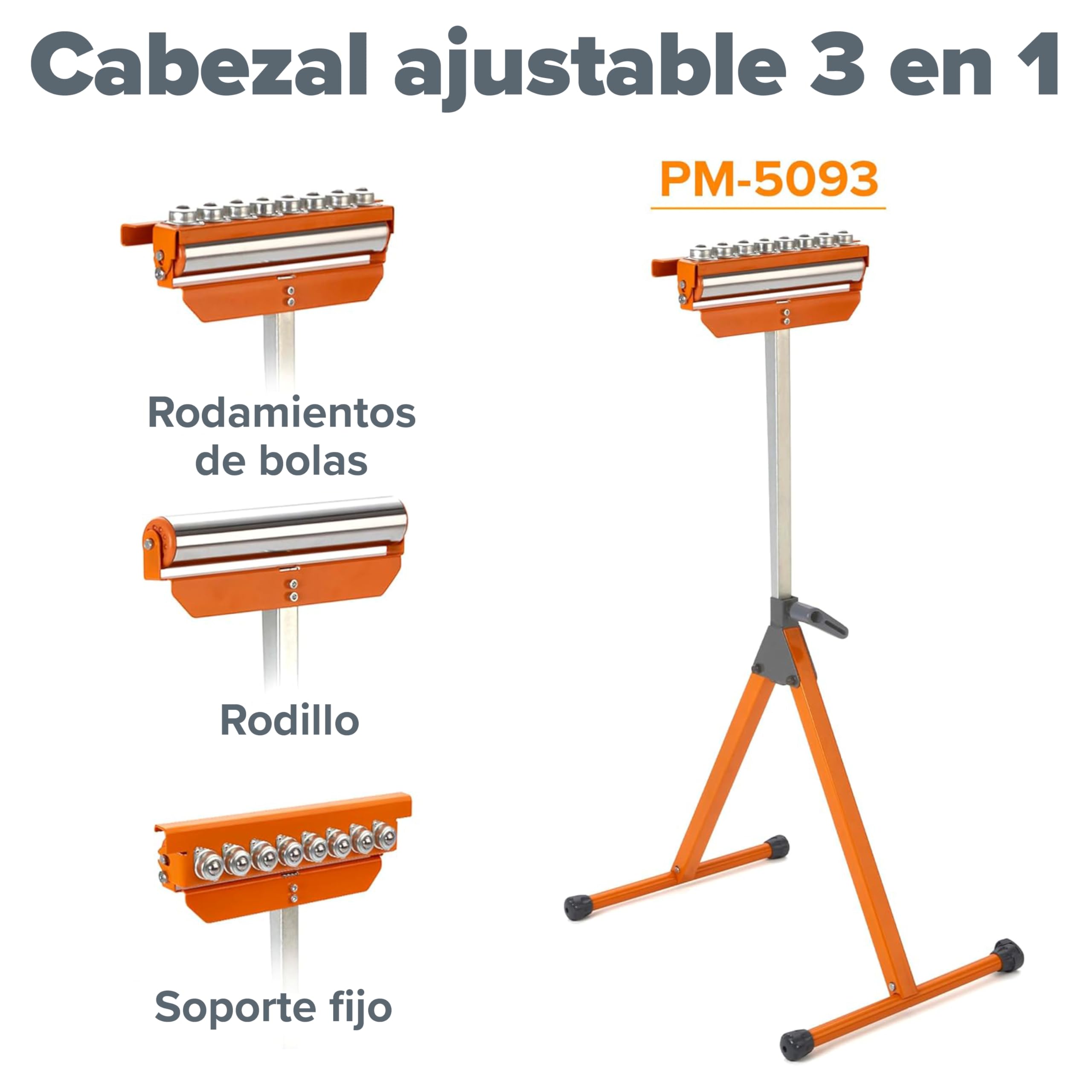 BORA A-Frame - Soporte de pedestal de tres funciones, rodamientos de bolas multidireccionales de 285 mm, altura ajustable (686-1111 mm), capacidad de peso de 136 kg, pies antideslizantes