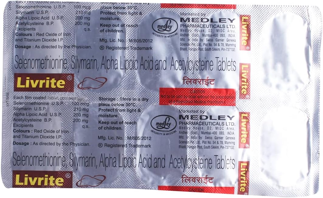 Livrite - Strip of 10 Tablets
