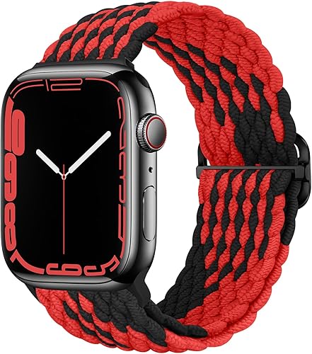 Miniatura 7 de Qimela Correa elástica Solo Loop compatible con Apple Watch Band de 1.929 in, 1.811 in, 1.772 in, 1.732 in, 1.654 in, 1.614 in, 131.2 ft y 1.496 in,