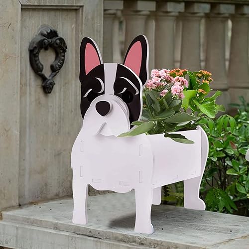 Miniatura 6 de Maceteros para perros para plantas al aire libre, maceta con forma de perro, maceta, contenedor de almacenamiento de animales, macetas para plantas