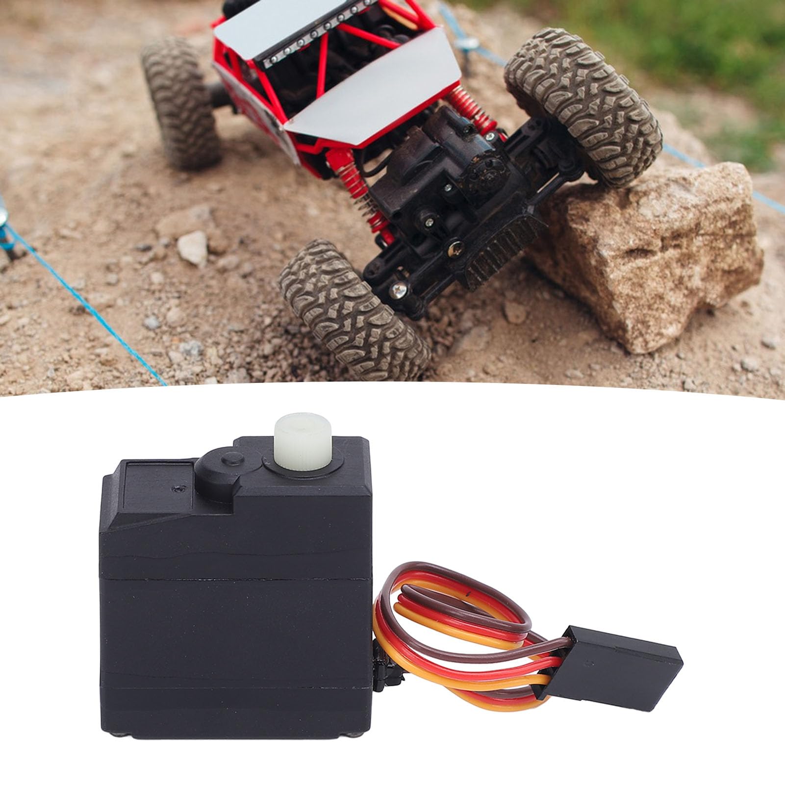 Serwo RC, 3-liniowe Serwomotory o Wysokim Momencie Obrotowym 6315, Wodoodporne Serwo Sterujące z metalową przekładnią 17G dla SCY 16101PRO 16102PRO 16201PRO, Cyfrowe Serwo Kąta