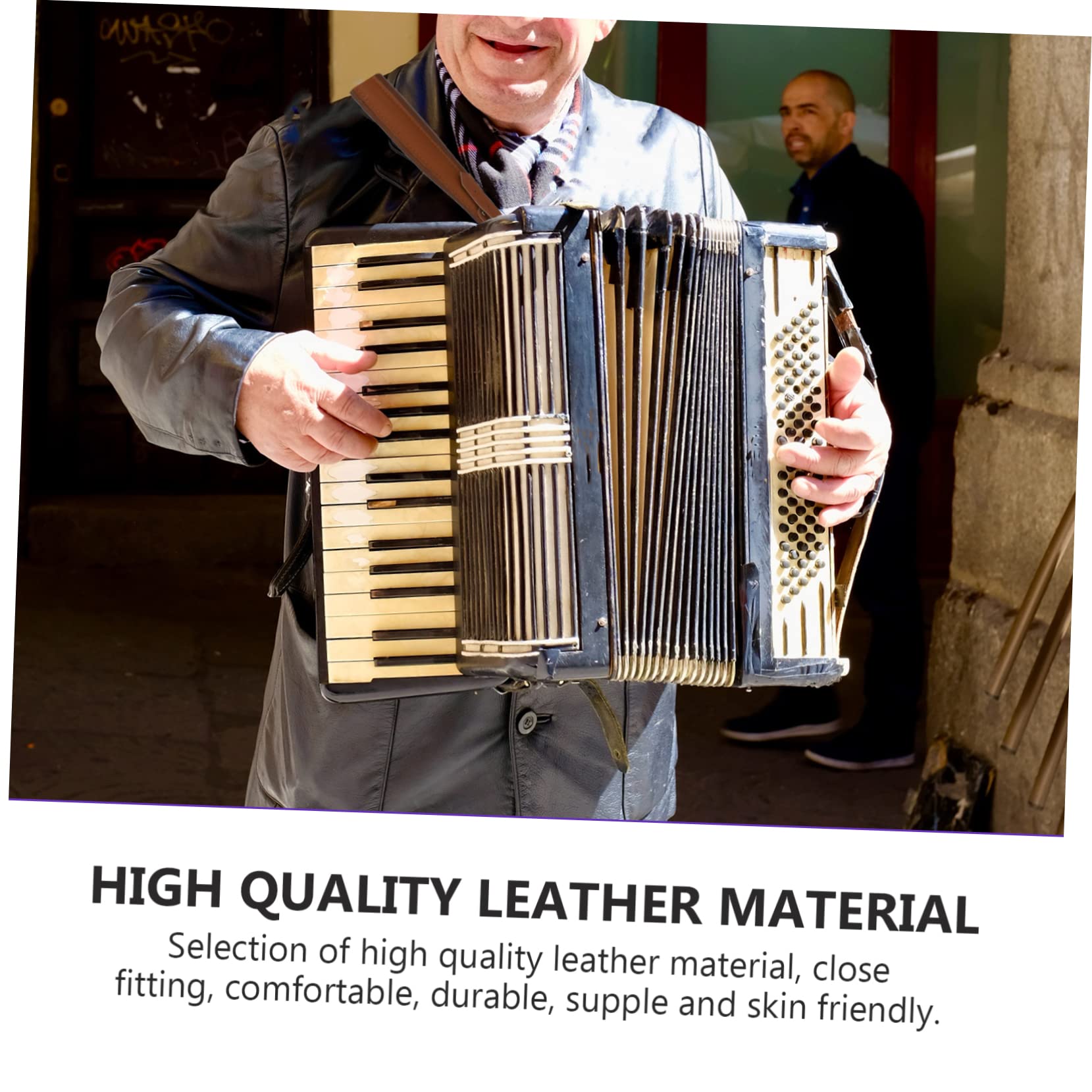 Cinghie Per Fisarmonica In PU - Spallacci Regolabili Per Fisarmonica 16-120 Bassi - Foto 8