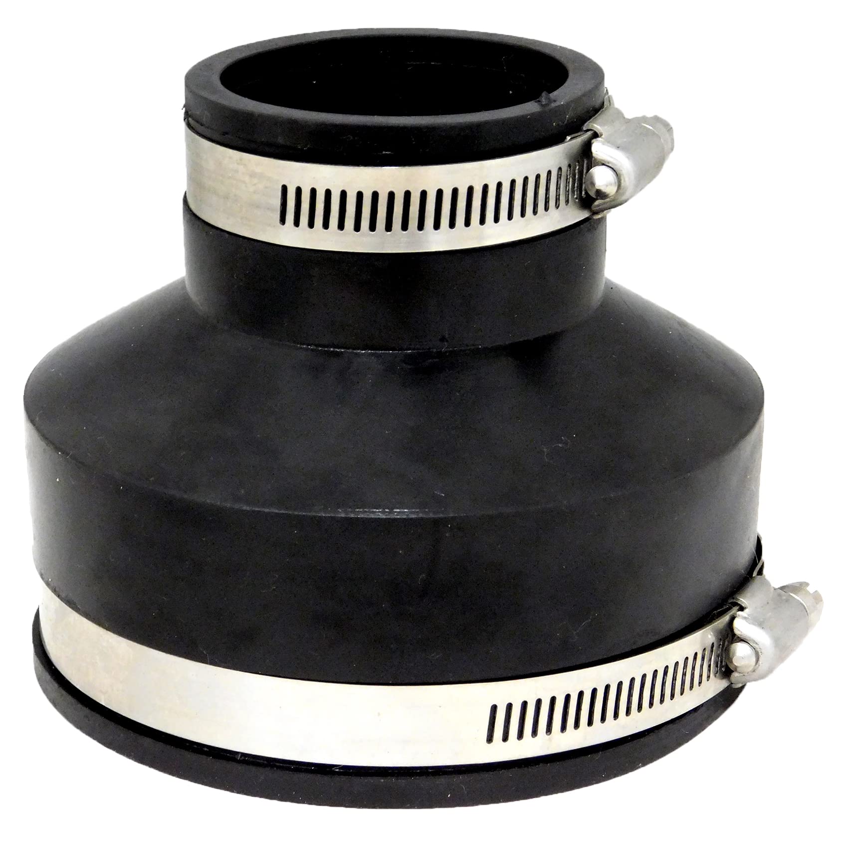 Aquacadabra Rubber 4" to 2" Reducer Pipe Adapter for Pond & Garden