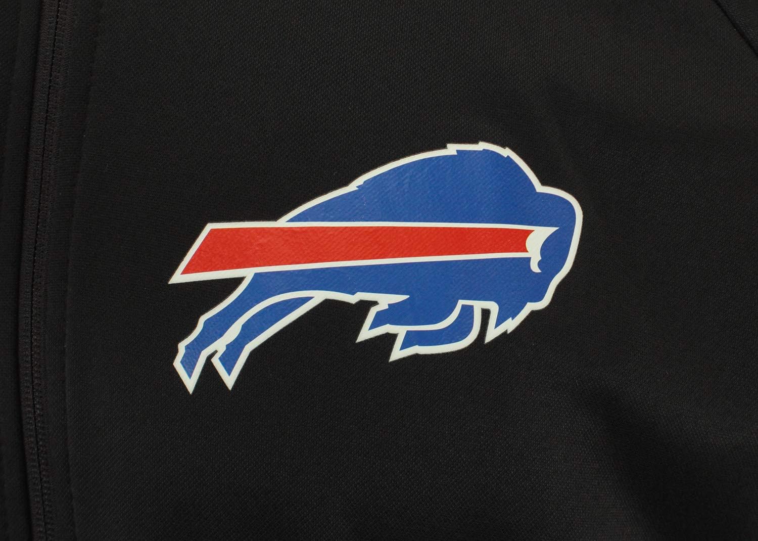 Zubaz NFL Men's Full Zip Fleece Hoodie Jacket, Black Soft Hooded Sweater