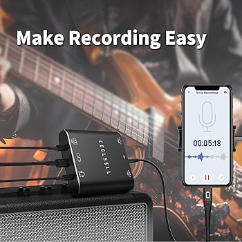 Amazon.com: COOLSELL Audio Interface, Stereo 24Bit/192kHz