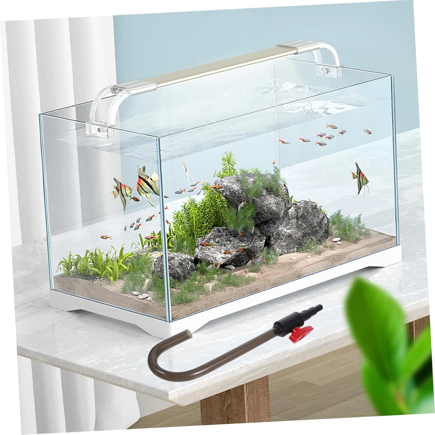INOOMP 1pc Hanging Type Water Changer for Aquariums Water Filling Tool for Fish Tanks Easy to Use and Install