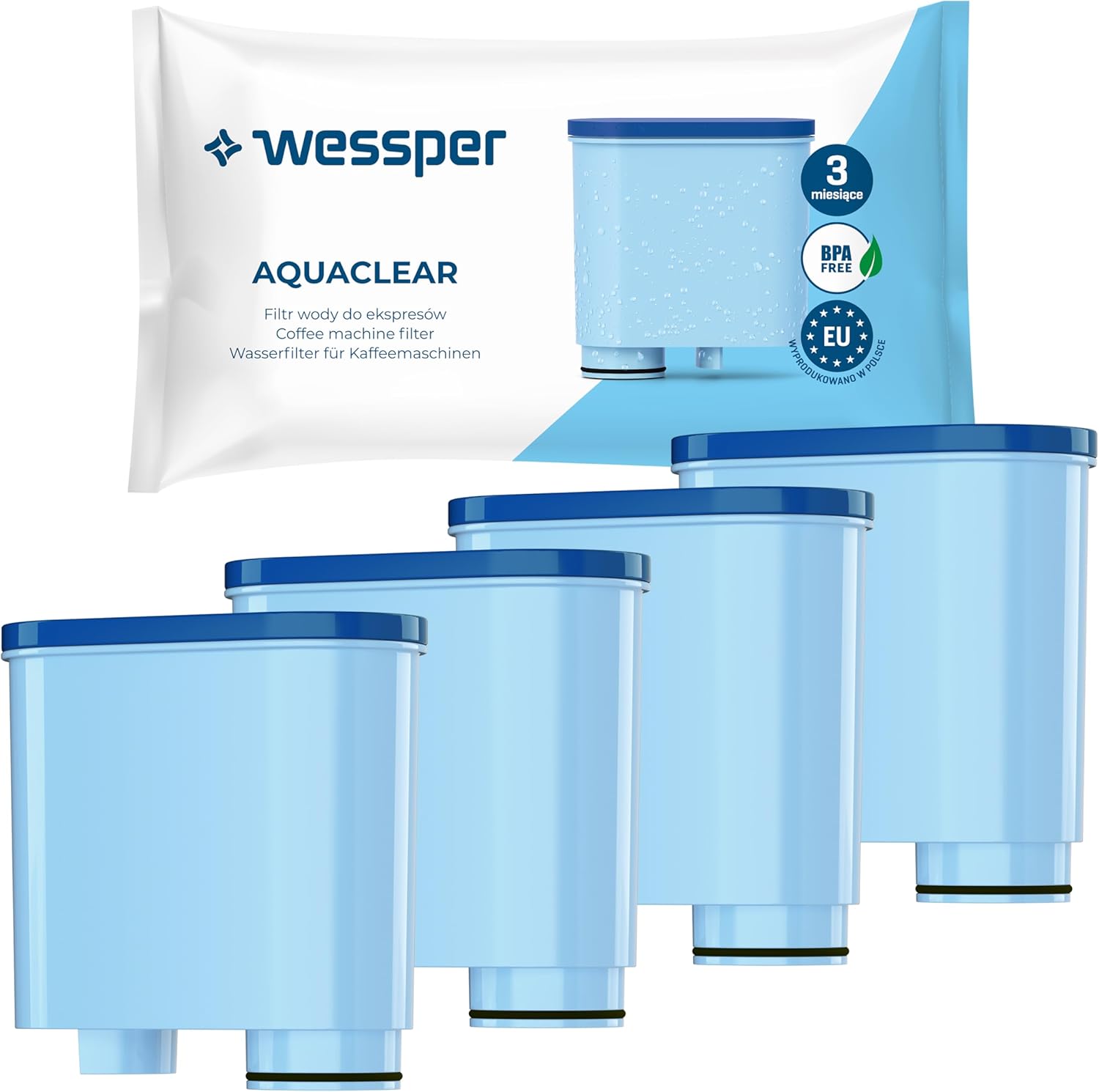 Siemens Kaffeevollautomat Kaffeevollautomat Philips Sillar 8x Wasserfilter Für Kaffeevollautomaten | Kompatibel Mit Philips AquaClean CA6903/10 Philips Aqua Clean Filter Aqua Clean Filter Philips - Foto 2