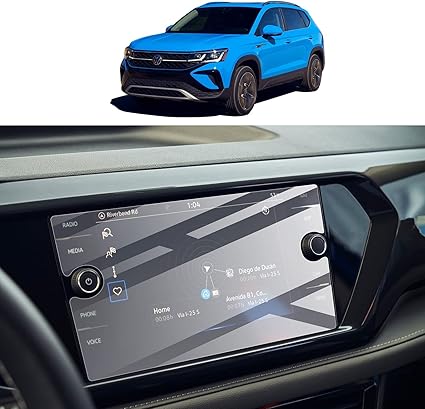 sktu 2022 2023 volkswagen taos screen protector navigator display volkswage n taos 2023 accessories anti explosion tempered glass 9h hardness anti gla