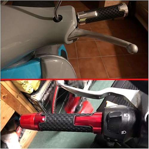 Miniatura 9 de Motorcycle Handlebar Grips Universal Motorcycle 78" 22mm CNC Aluminum Handle Grips Racing Handlebar Grip for Varadero Vstrom Handlebar Grips (Color