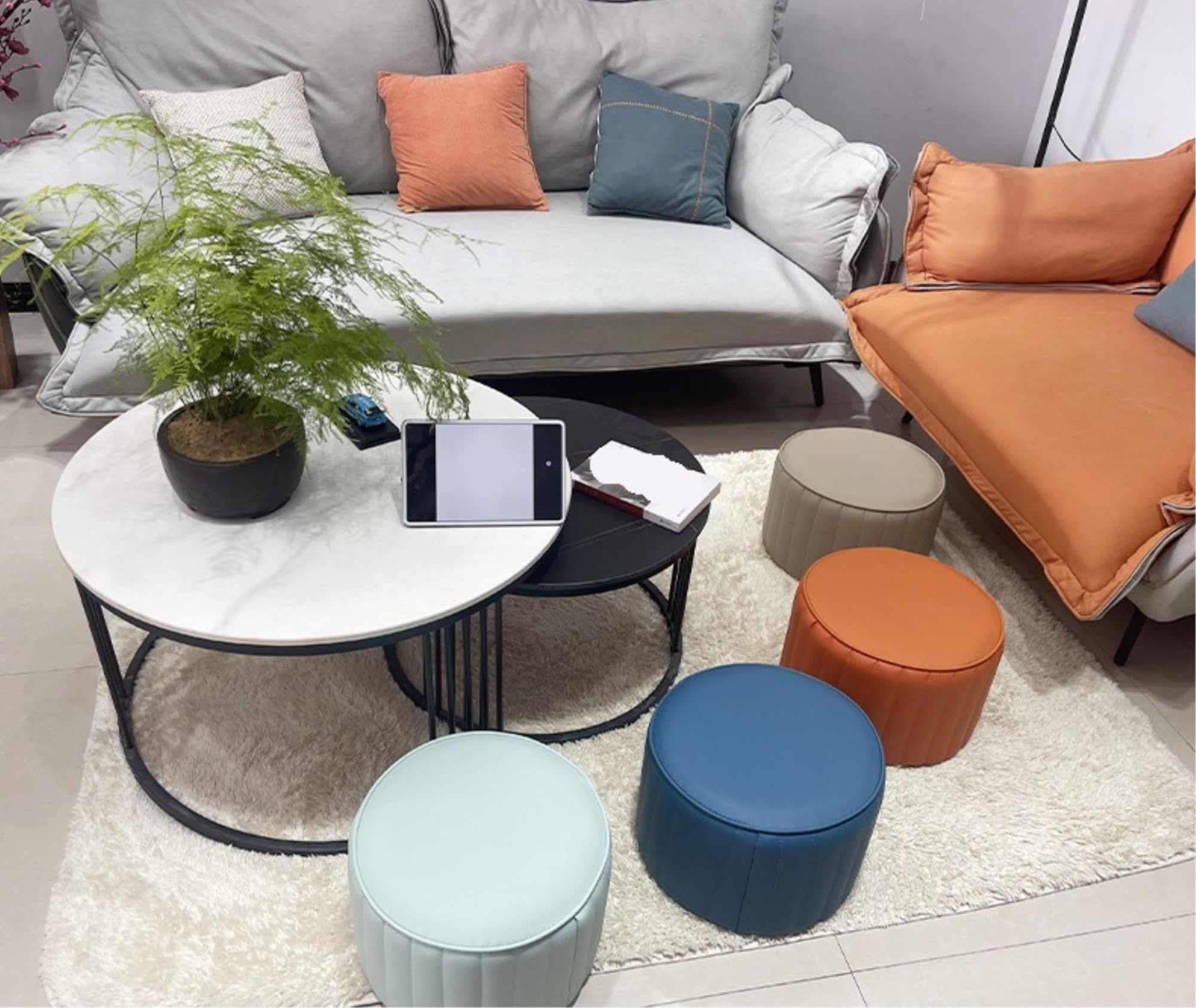 Sgabello Piccolo DimyFew - Poggiapiedi, Gradino, Misura 30x23.5x27 Cm, Materiale PP Rinforzato, Superficie Antiscivolo, Colore Blu