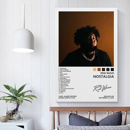 Miniatura 5 de BIARA Póster con diseño de ondas de barra, pósteres de Nostalgia, para habitación, estética, lienzo, arte de pared, decoración de dormitorio, 16 x