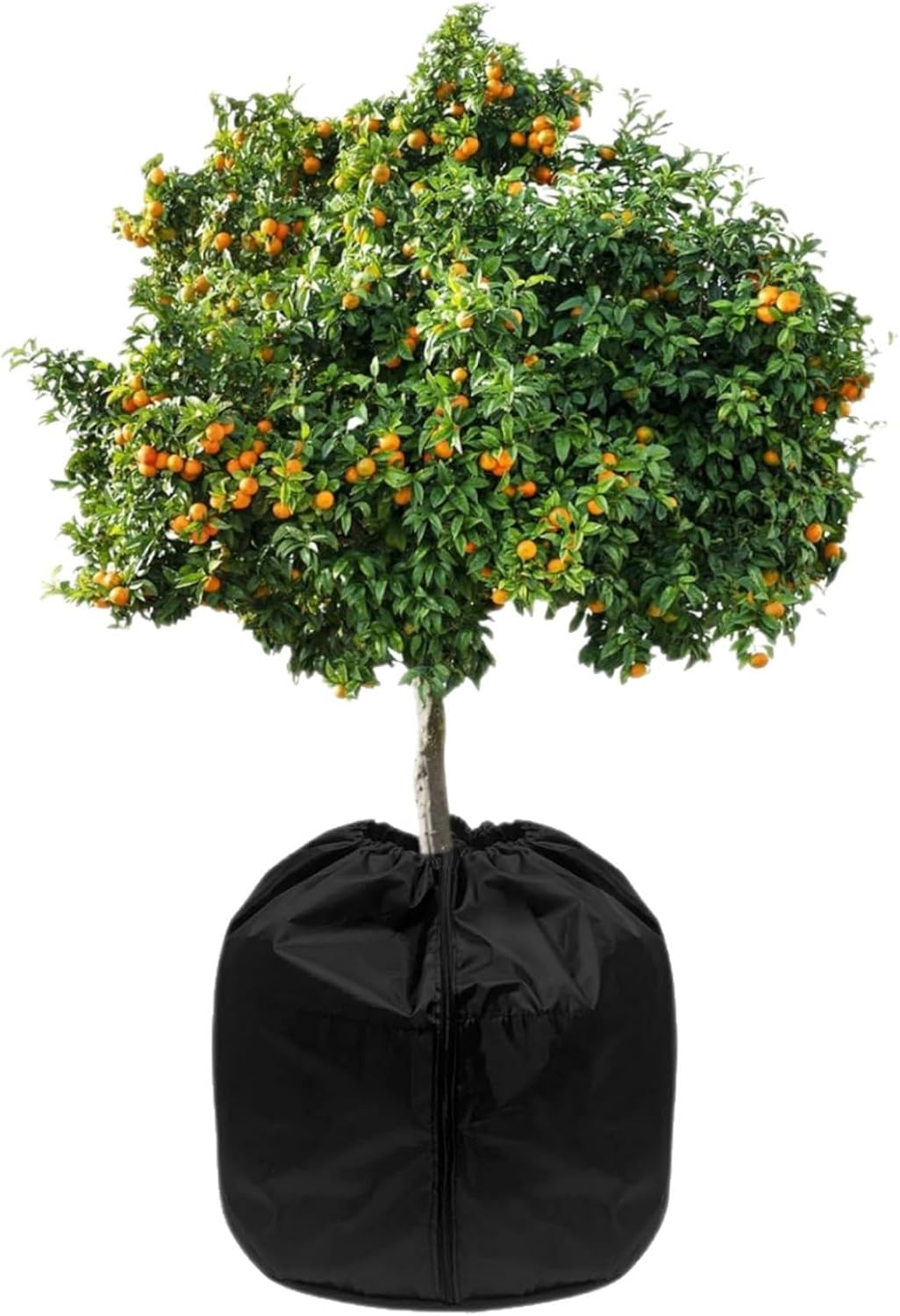 2-pcs Potting Heat Protectors Winter Plant Cover, with Drawstring and Zipper, Year-Round Potted Plant Protection(45x50cm)