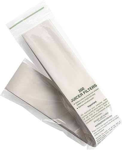 Omega Filtro Pack de 200para Juicers 1000y 9000
