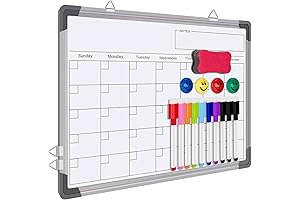 Polegas Monthly Dry Erase Calendar Whiteboard