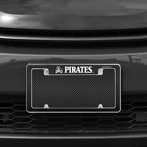 Miniatura 29 de Rico Industries NCAA Carbon Fiber 12" x 6" Chrome All Over Automotive License Plate Frame for Car/Truck/SUV