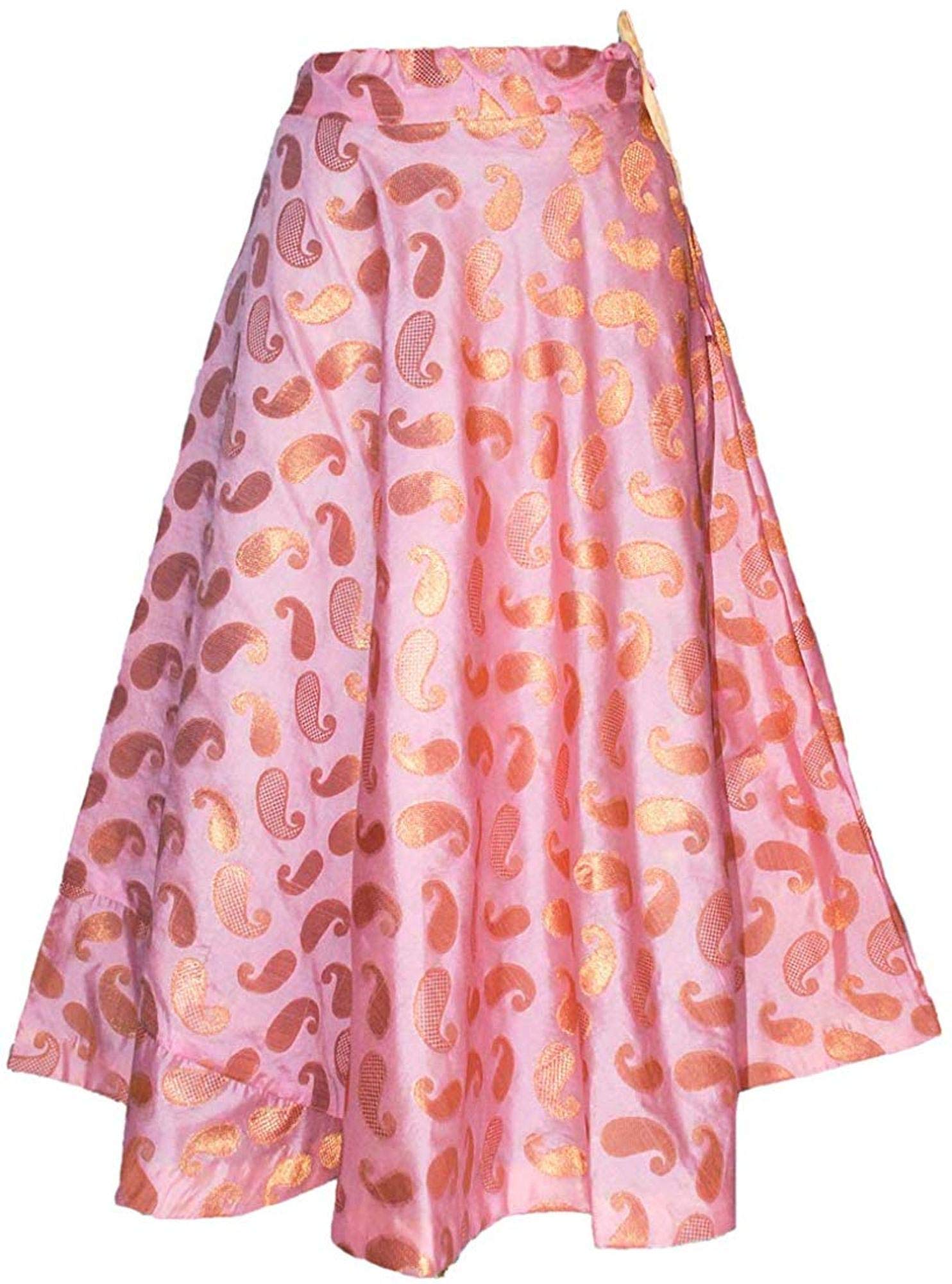 Rajasthani Lookwomens Banarasi Silk Umbrella Cut Lehenga Skirt