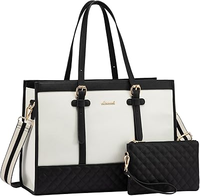 LOVEVOOK best Laptop Bags for Women 15.6 inch Canvas Laptop Tote Bag