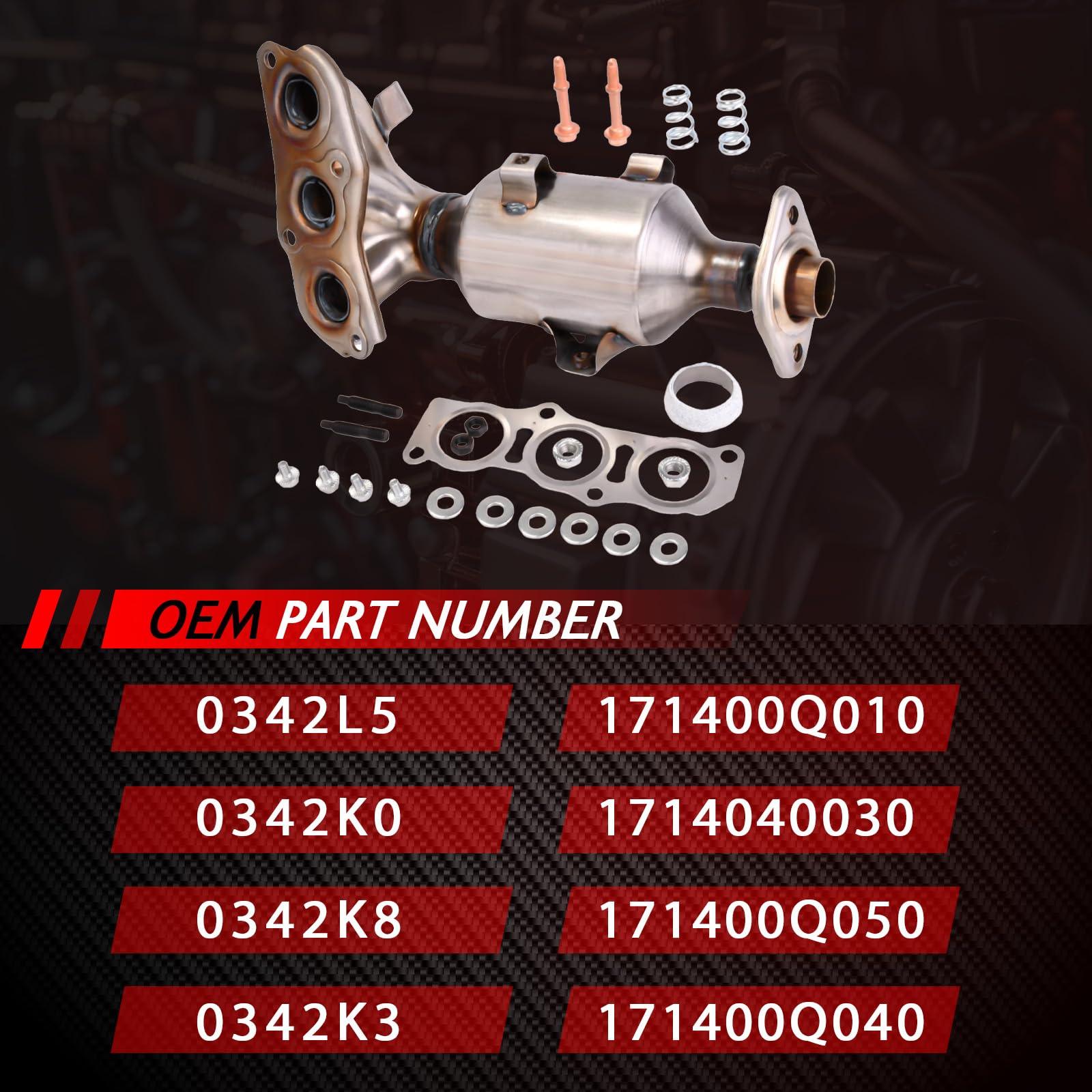 Kit guarnizioni convertitore catalitico per C1 PM PN 1.0 107 2005-2014