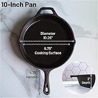Vista 2 de Backcountry Iron Sartén redonda de hierro fundido pre-sazonado mediano de 10-14 pulgadas