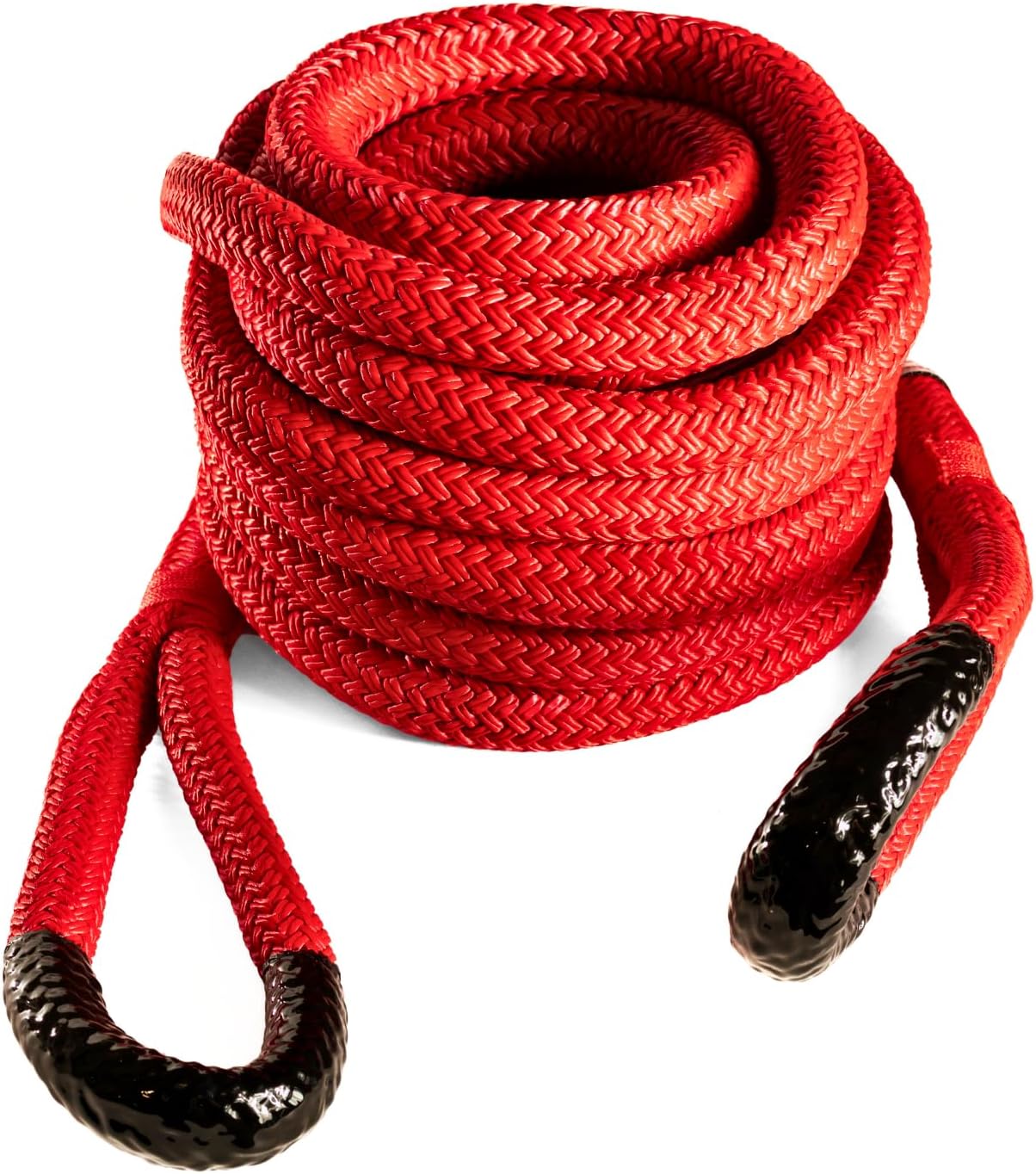 Yankum Kinetic Recovery Rope - Heavy Duty 1" x 30' Tow Rope, Off-Road & Vehicle Recovery Kit, Kinetic Energy Snatch Strap, Soft Shackles for 4x4, Jeep, and Trucks, Made in USA – Rattler Series