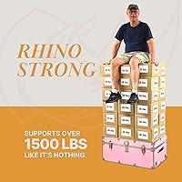 Vista 9 de Rhino Trunk & Case Baúl de campamento grande Armor – Cofre de almacenamiento seguro para dormitorio – Ideal para campamento de verano – Troncos