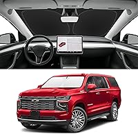 Vista 26 de Parasol de parabrisas de ajuste personalizado para Nissan Titan 2017-2024, bloquea los rayos UV y el calor, parasol de ventana delantera, fácil