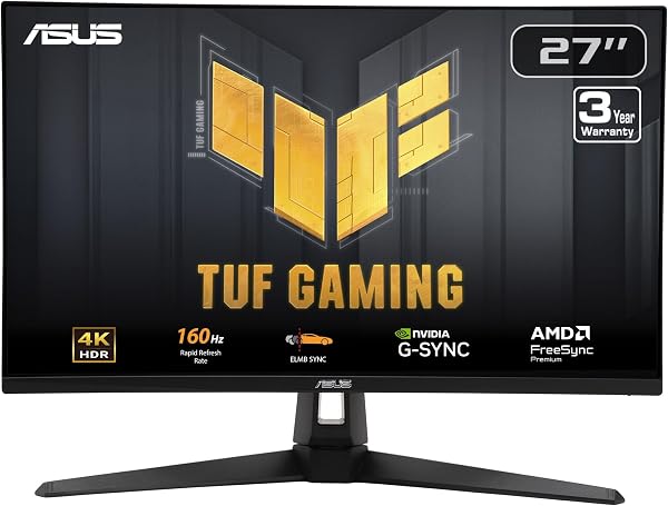 ASUS TUF Gaming VG27UQ1A 27 Inch 4K 160Hz G-SYNC Gaming Monitor