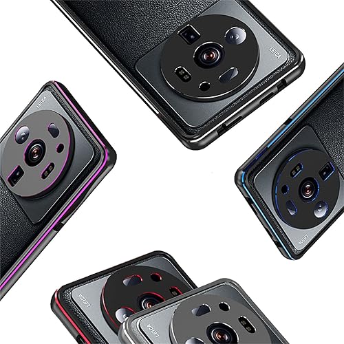 Miniatura 3 de Funda de metal de doble color compatible con Xiaomi Mi 12S Ultra, marco de parachoques de aleación de aluminio de lujo premium a prueba de golpes