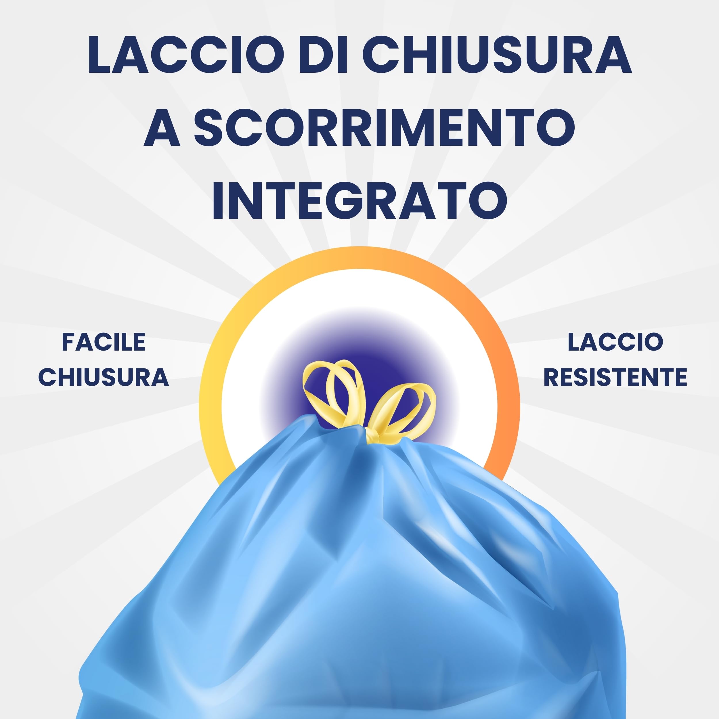FRIO Multifrutti – 360 Sacchetti Spazzatura 30L Profumati, 24 Rotoli da 15 Sacchi con 6 Aromi e Colori Assortiti, 52x58 cm, Buste Pattumiera Resistenti e Antigoccia