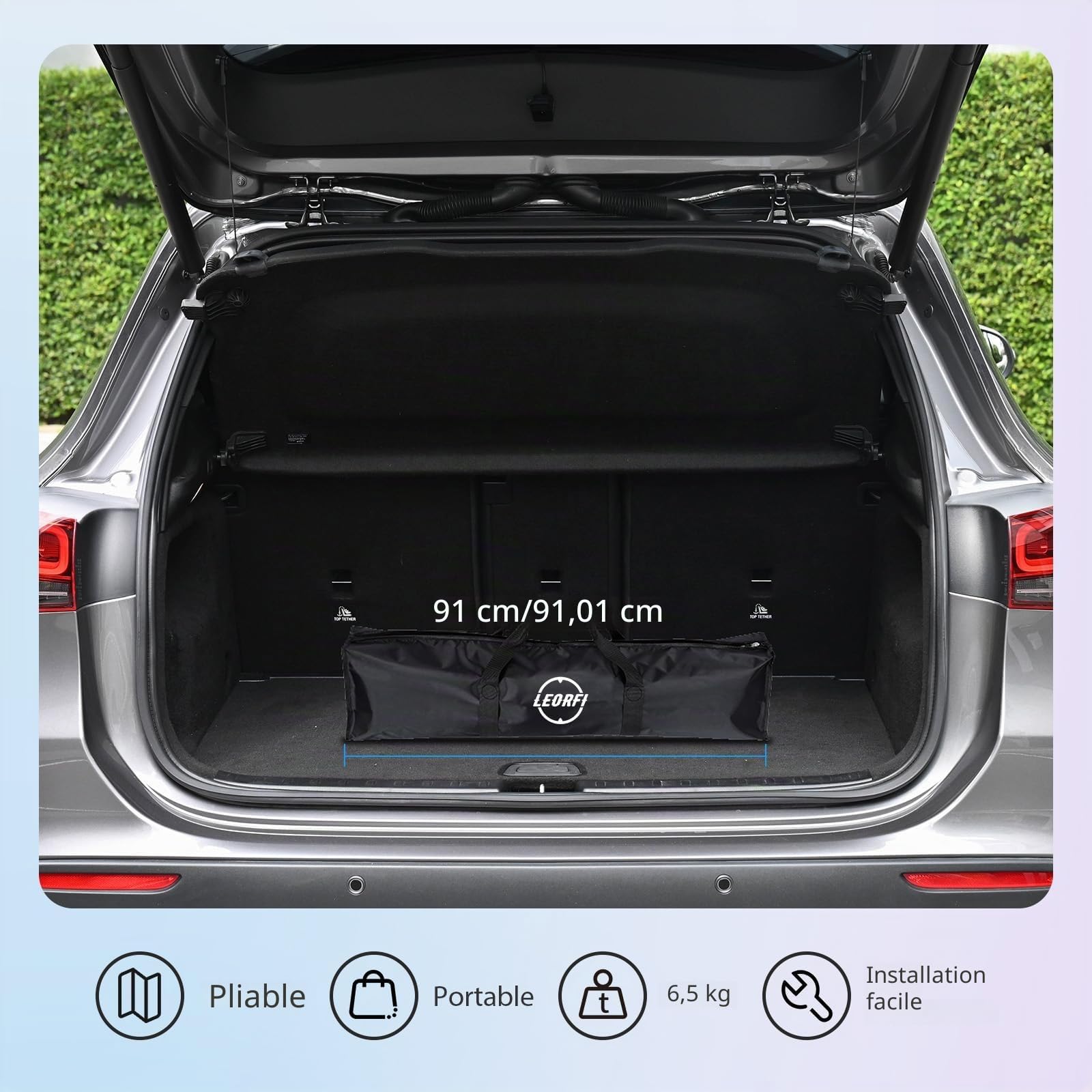 Écran de Projection 150 Pouces avec Support Portatif, LEORFI Portable Extérieur Écran, 16:9 4K Full HD Écran Vidéoprojecteur de Cinéma en Intérieur, Réglable en Hauteur, pour Home Cinéma et Camping