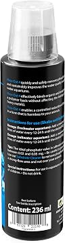 Phosphate Remover Aquarium 236 ml - Phos-Out 4 Lowers PO4 Fast | liquid phosphate remover, lanthanum-free, lowers phosphate fast, against algae, stable water values, freshwater, saltwater