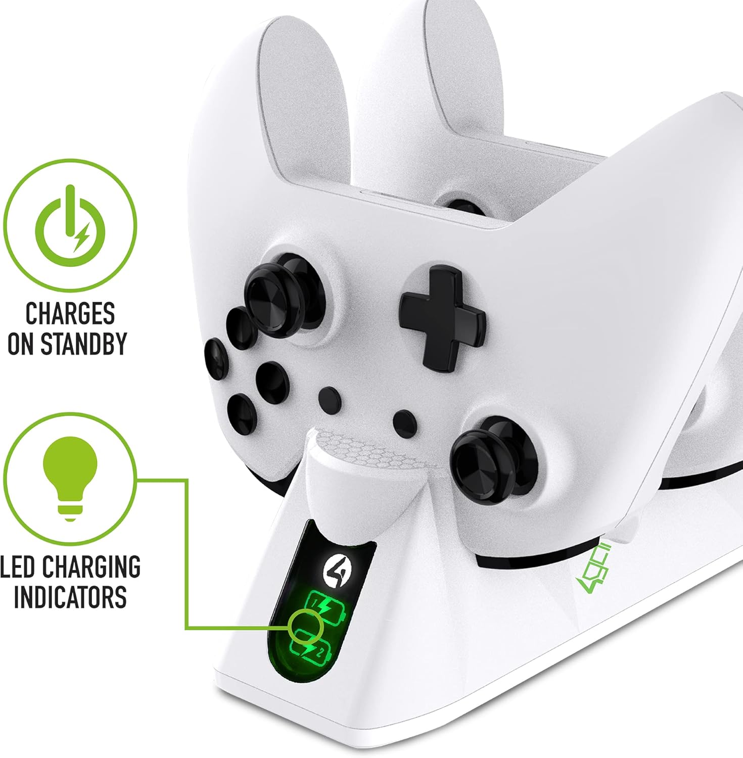 4Gamers SX-C100 Twin Charging Dock Compatible with Xbox One Including 2 Rechargeable Batteries 4 71cWGd28ltL. AC SL1500