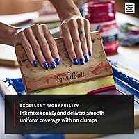 Vista 6 de Speedball 004800 Tinta de serigrafía de tela opaca, 8 fl. oz., Black Pearl