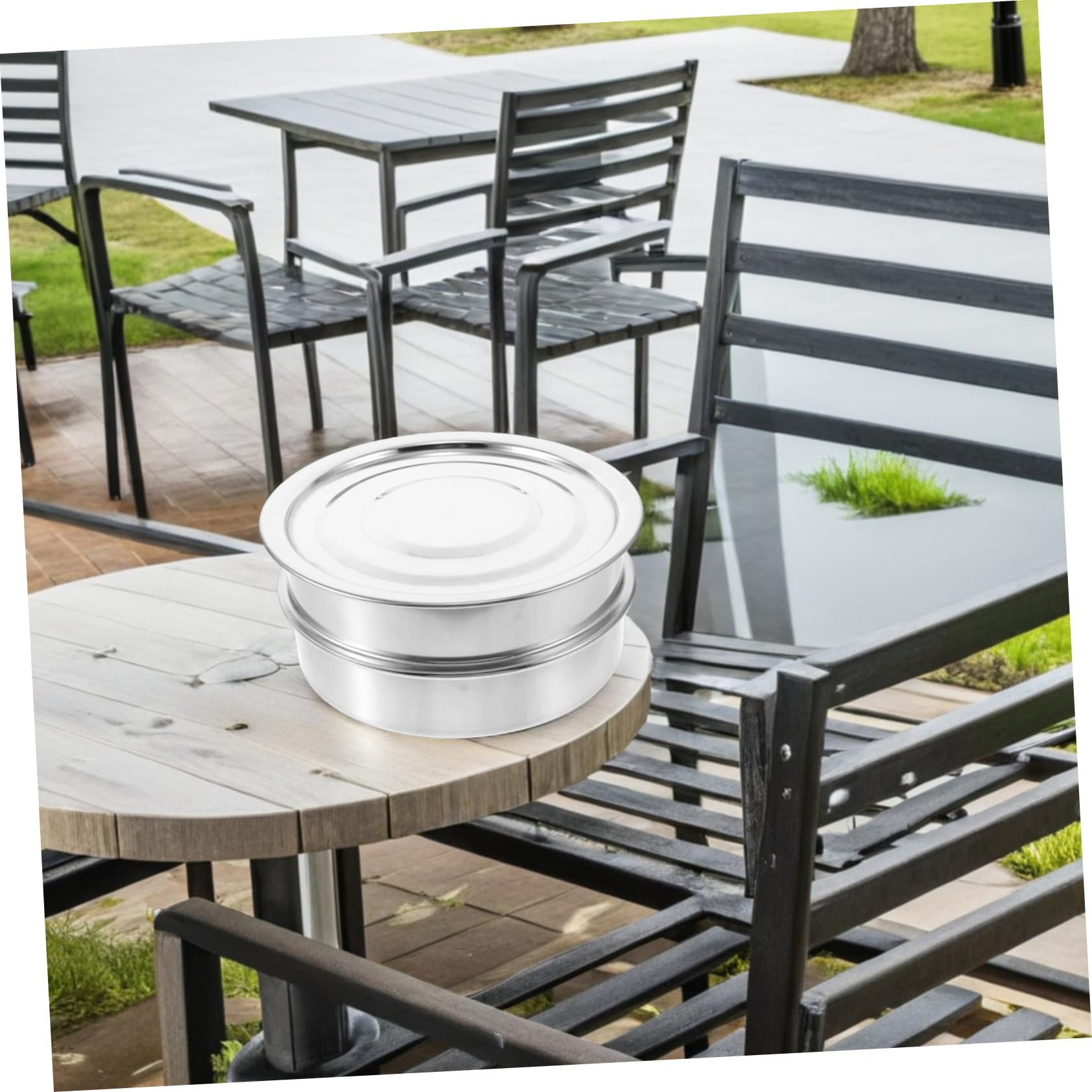 ibasenice Kit De Germination Empilable Acier Inoxydable avec Plateau De Culture Et Couvercle pour Haricots Luzerne Herbe De Blé Et Autres Germes