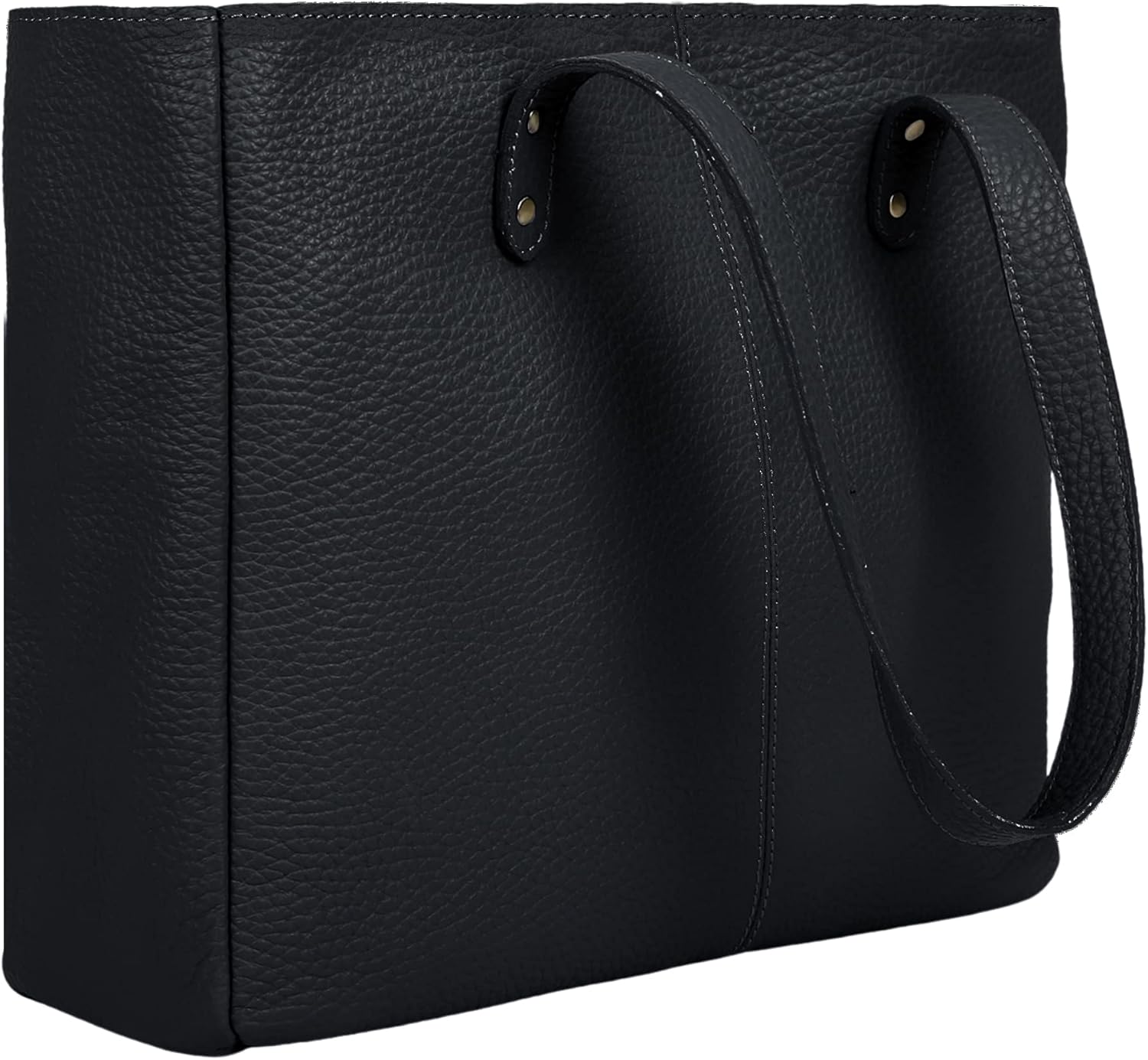 KomalC Leather Tote Bag for Women Purse Satchel Travel Bag Shopping Carry Messenger Multipurpose Handbag - Image 3