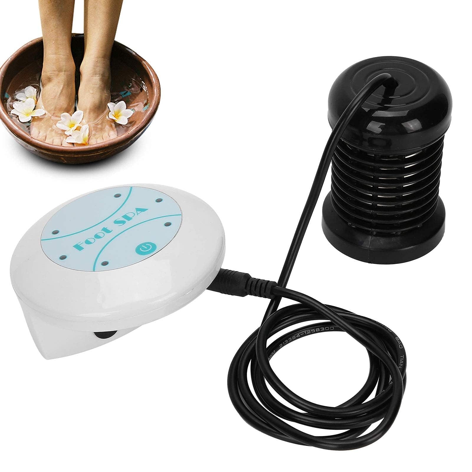 Máquina de baño de pies de desintoxicación iónica, herramienta iónica de masaje de pies, máquina de desintoxicación de spa, todo en uno, baño de masaje de pies de desintoxicación negativa