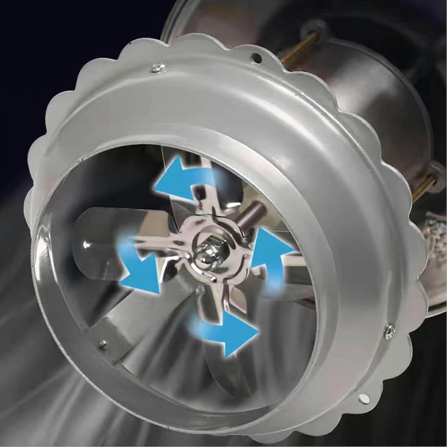 AMNOOL 100W/120W Chimney Fan Fireplace Fan Induced Draft Fan Exhaust Fan Household Exhaust ​Smoke Chimney Induced Draft Fan (Size : 100W)-1