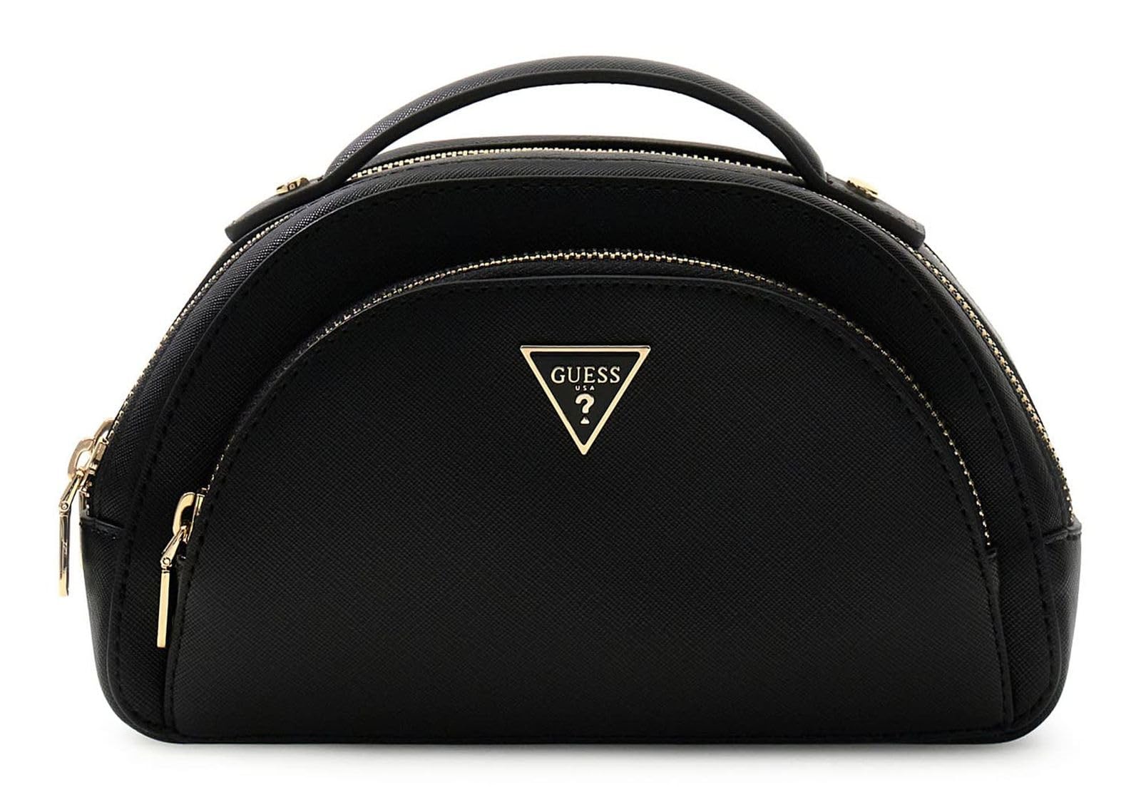 GUESS Kulturbeutel Beauty Case Double Zip Black schwarz