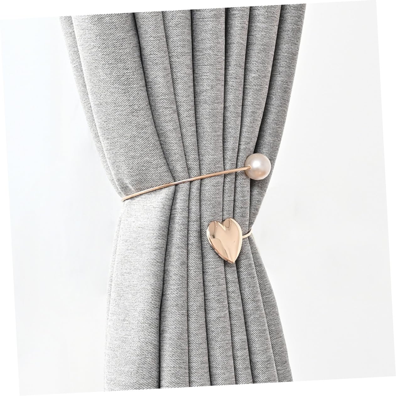 MAGICLULU 6stücke Metall Vorhang Raffhalter Mit Perlendesign Vorhang-bindeset Für Schlafzimmer Und Büro Hochwertige Deko-halterungen Für Vorhänge Und Gardinen