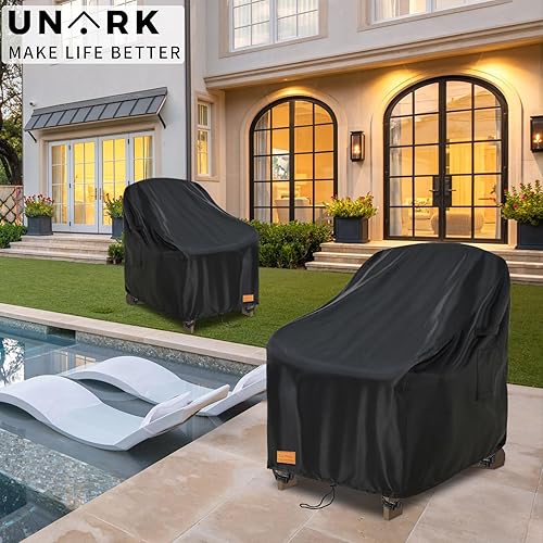 Miniatura 5 de Fundas para sillas giratorias para exteriores, impermeables, 1 paquete, fundas para sillas de exterior, fundas para muebles de patio, sillas