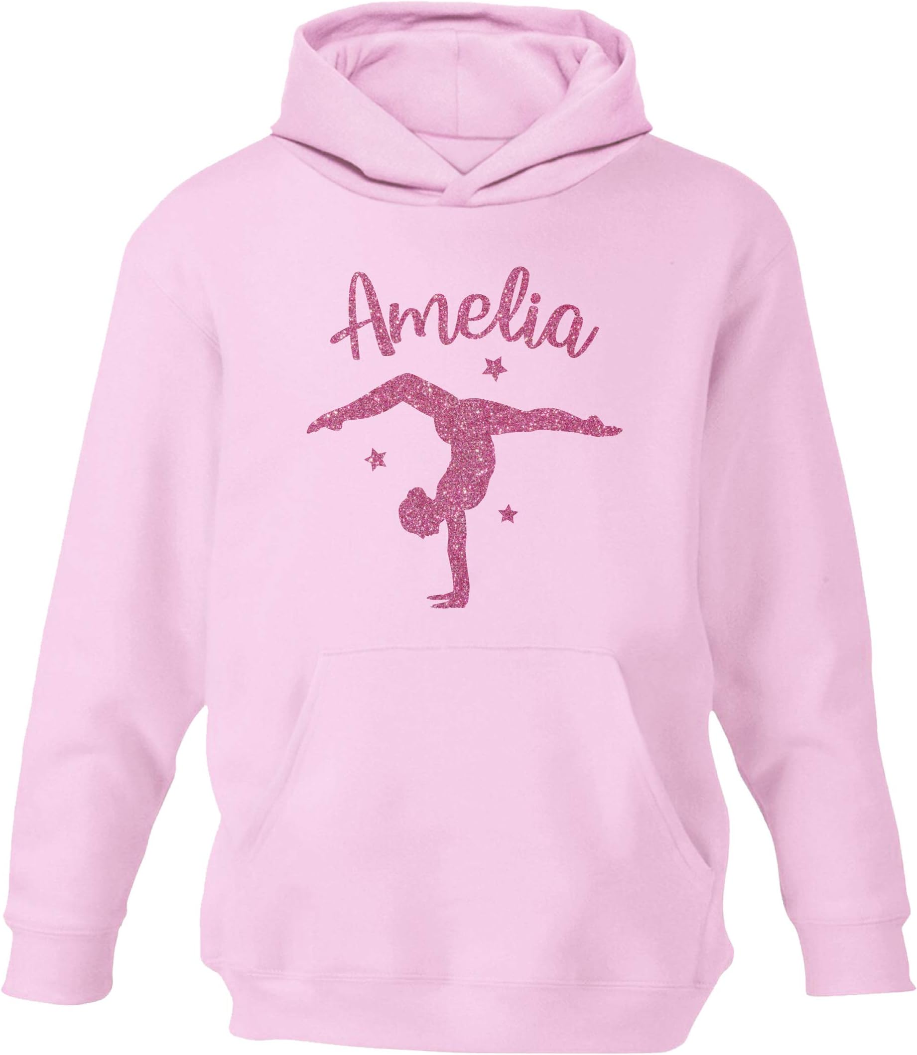 beyondsome Childrens Eat Sleep Ride Repeat Glitter Girls Horse Riding Hoodie