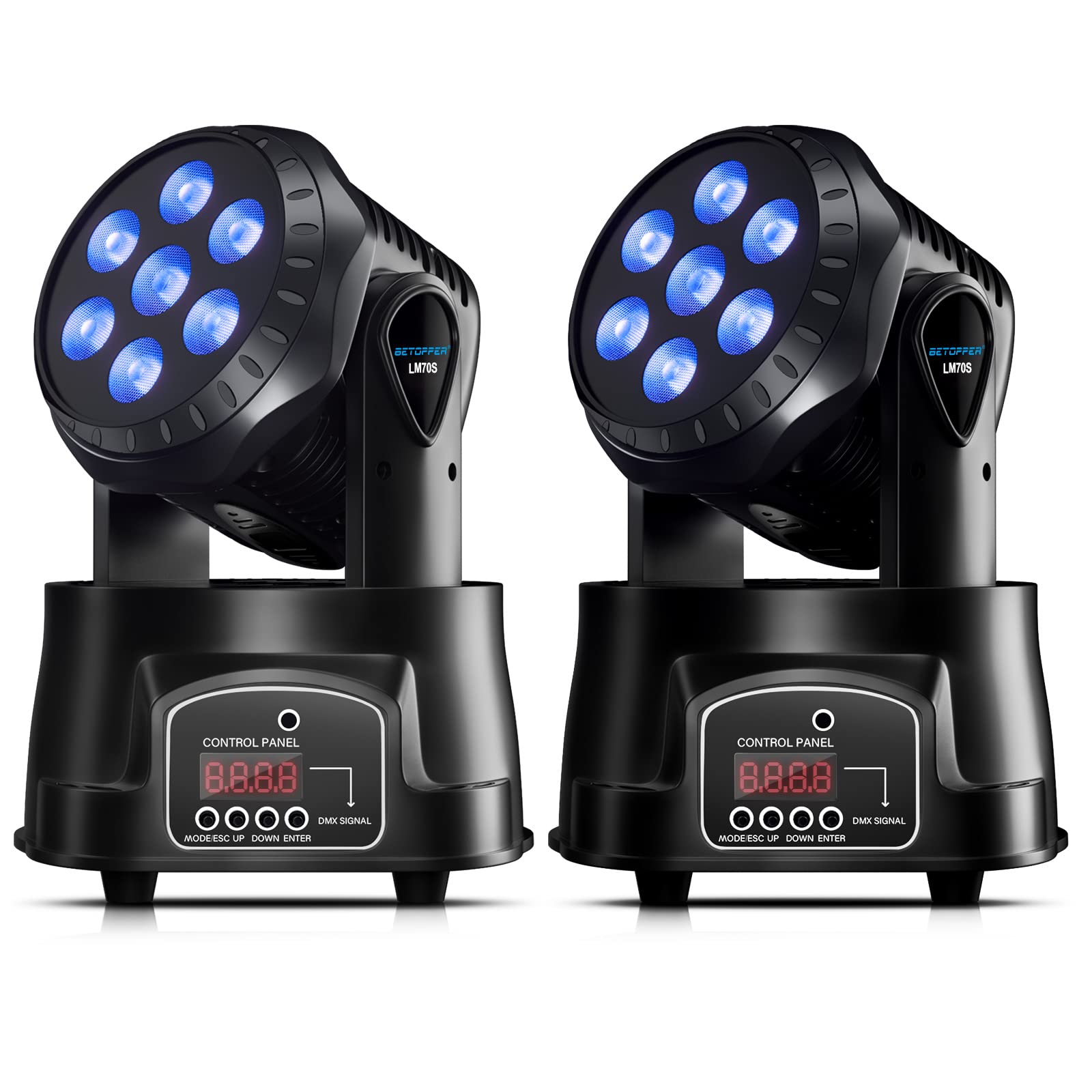 Amazon.co.jp : BETOPPER ムービングライト 7x8W RGBW LED 舞台照明  