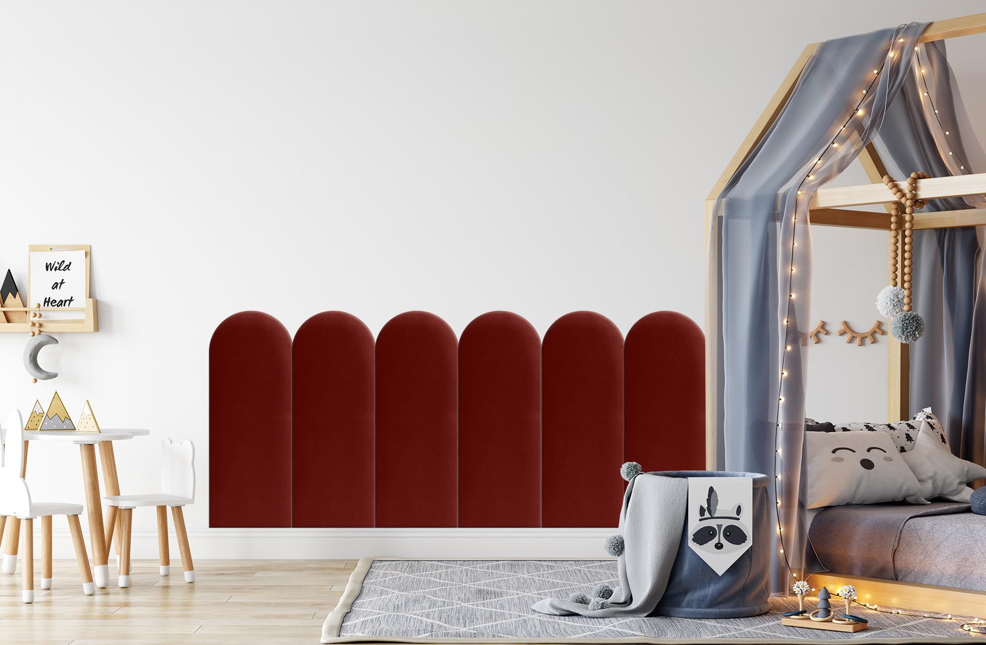 murando - Panneau Mural Rembourré Rectangle Velours Premium
