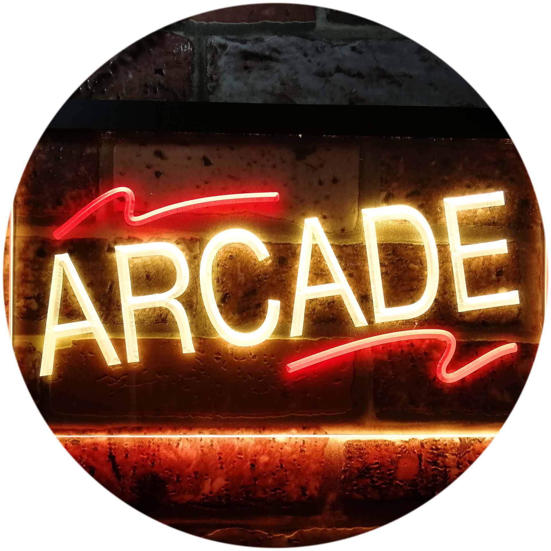 Amazon.co.jp: Arcade Game Room Man Cave Dual Color LED看板