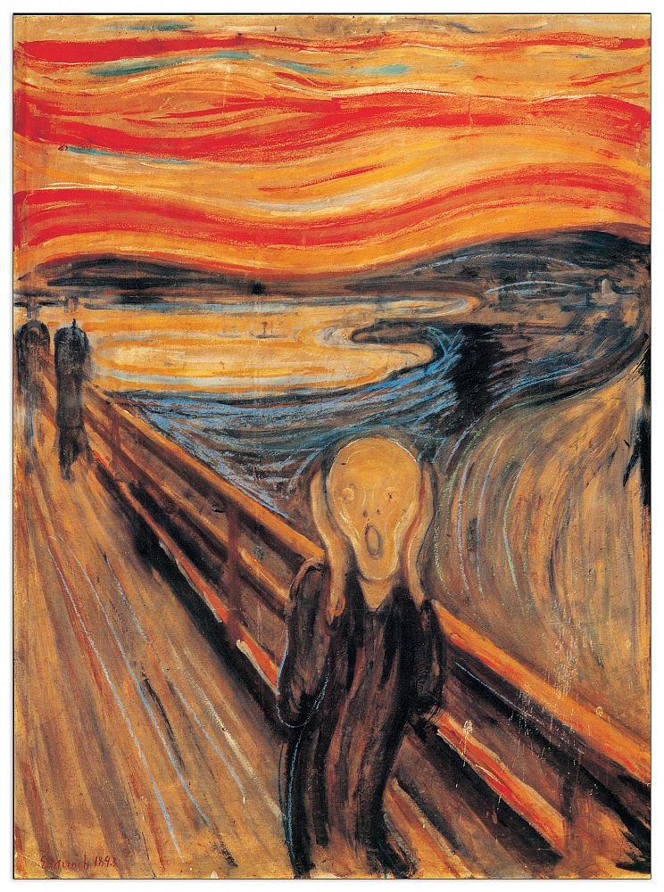 Artopweb "Munch - The Scream" Decorative Panel, Wood, Multi-Colour, 49 x 1.8 x 66 cm