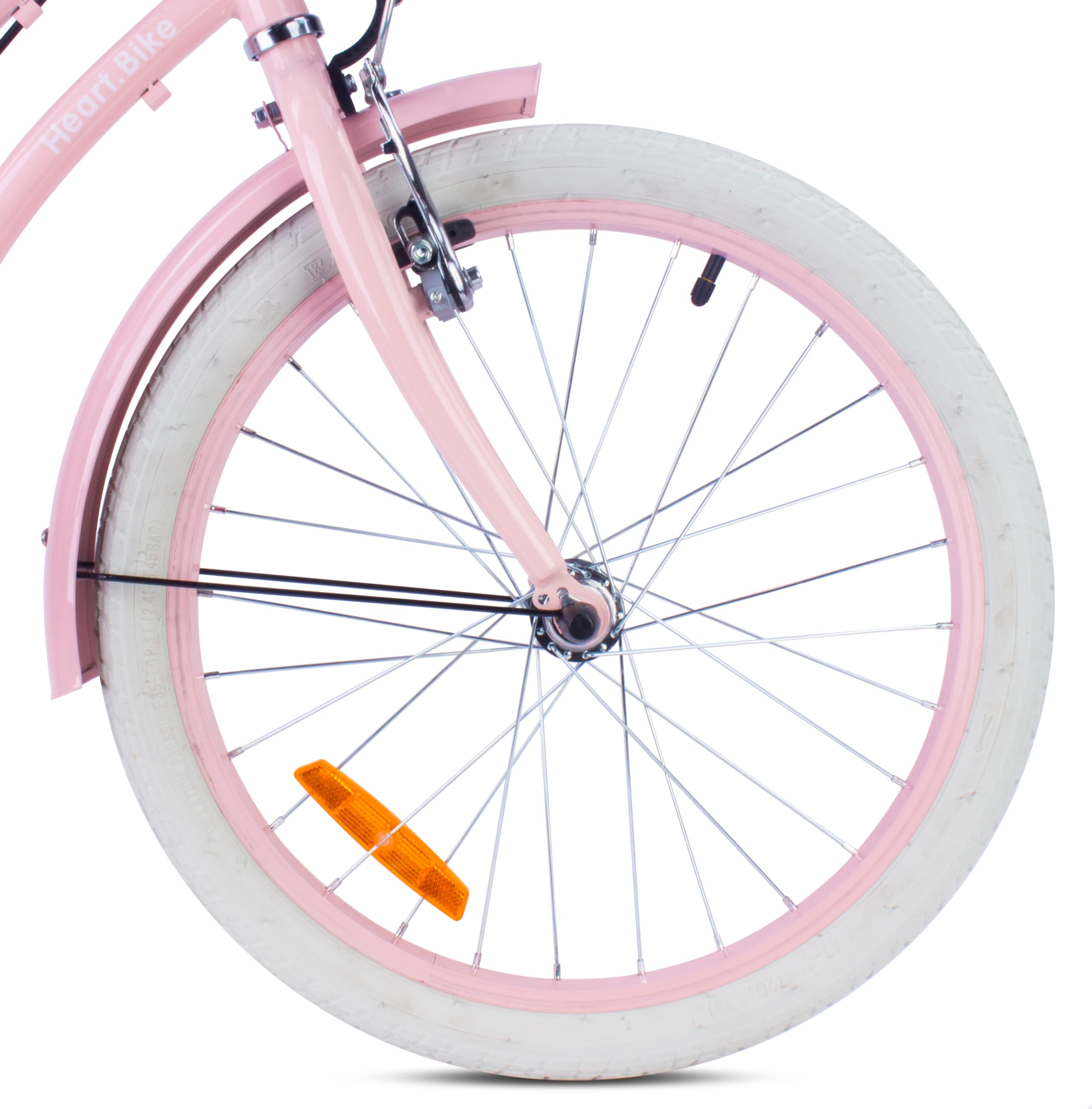 Vélo Fille Sun Baby Heart 20/24 Pouces 6-12 Ans V-Brake Porte-Bagages
