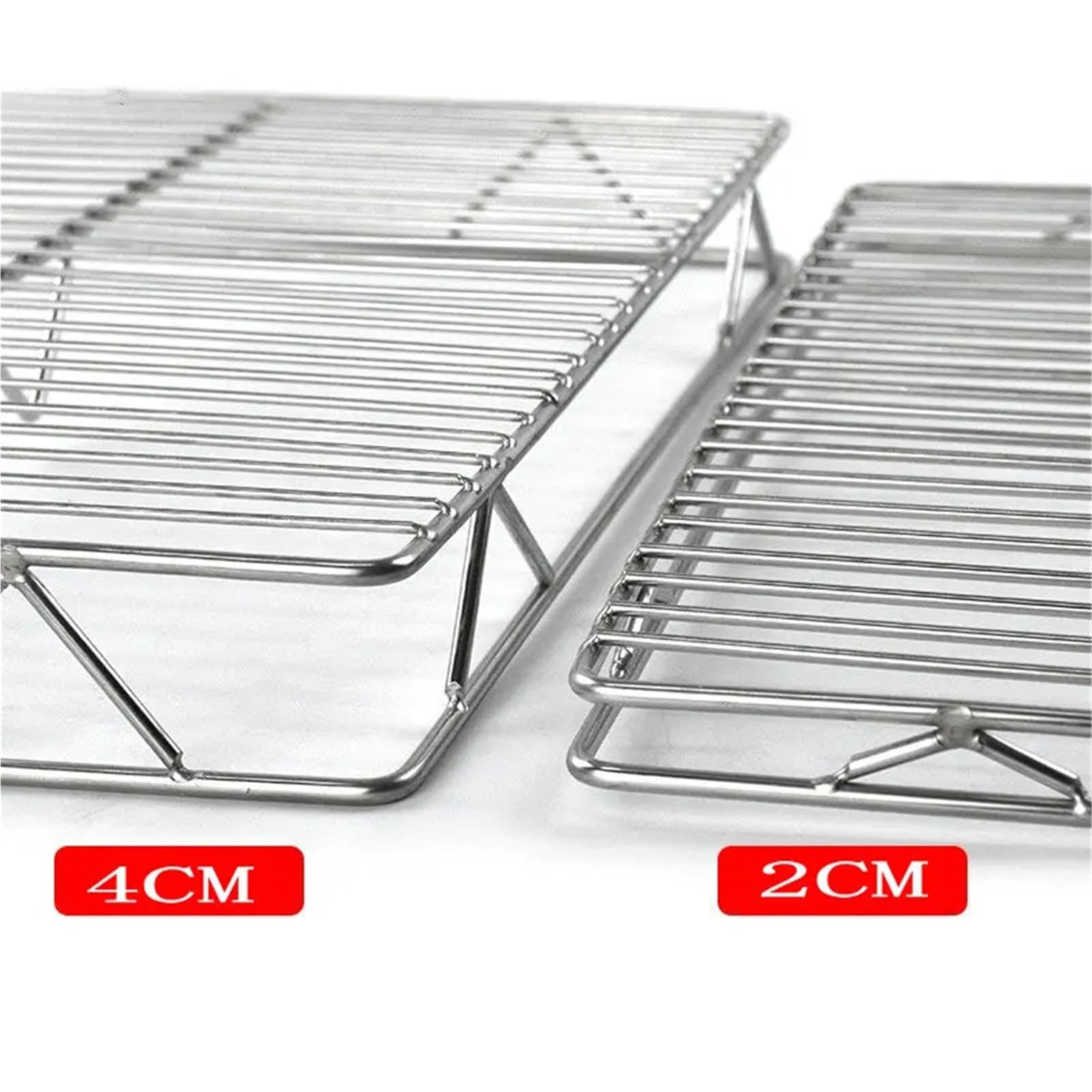 Griglia Portatile Barbecue BBQ rettangolare in acciaio inossidabile 304